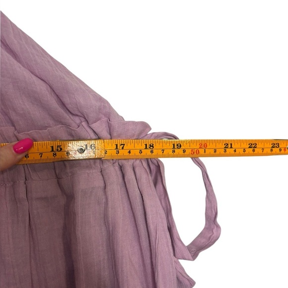 FREE PEOPLE Gauzy Cotton Lightweight Flowy C’est Bon Midi Dress Size Small - Picture 13 of 15